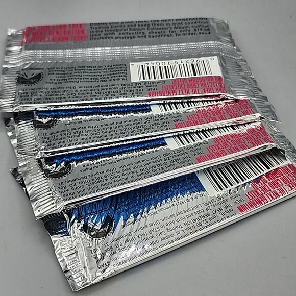 Star Trek Next Generation Inaugural Edition Unopened Packs Paramount Lot of 4 92 - Picture 5 of 9